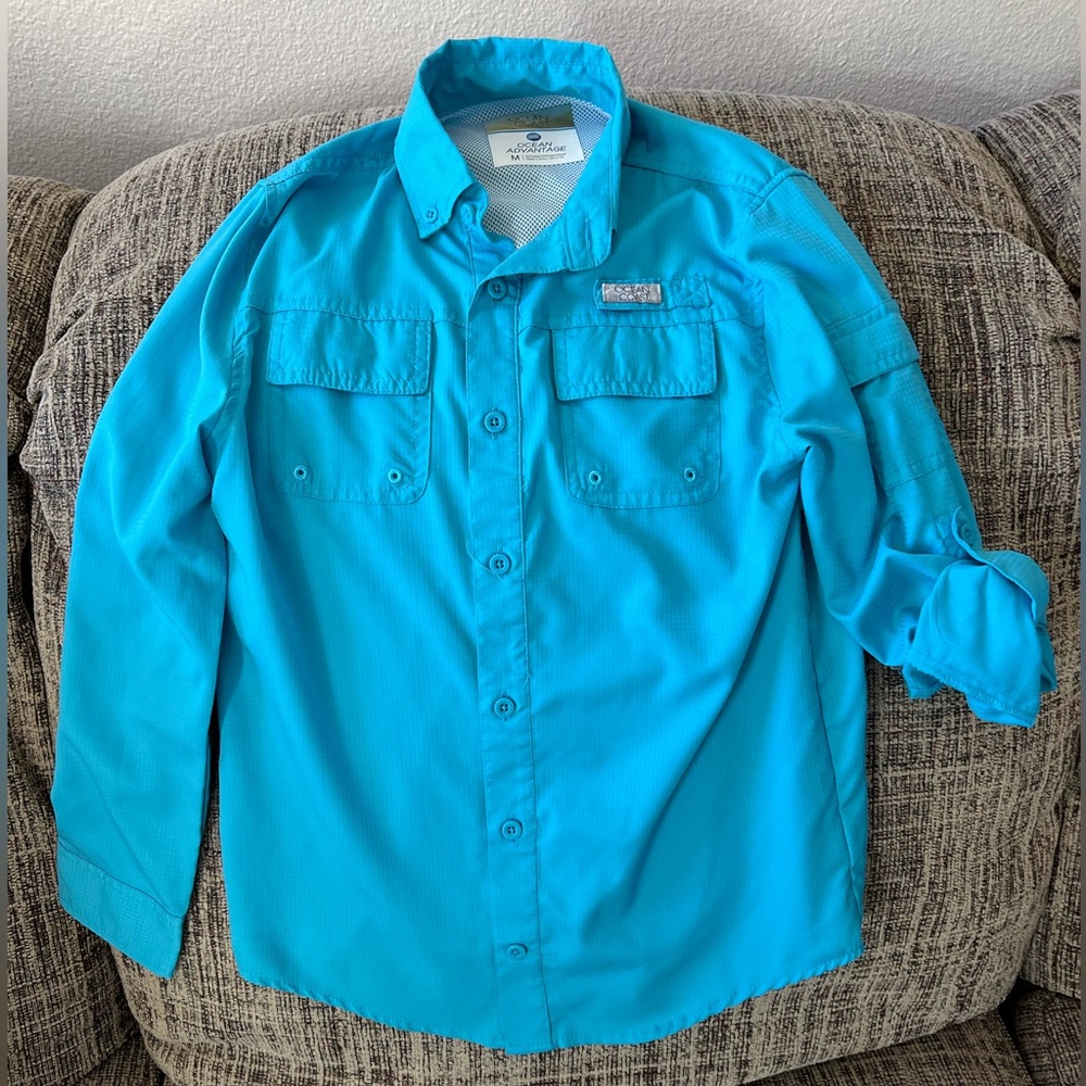 Ocean + Coast boys fishing shirt